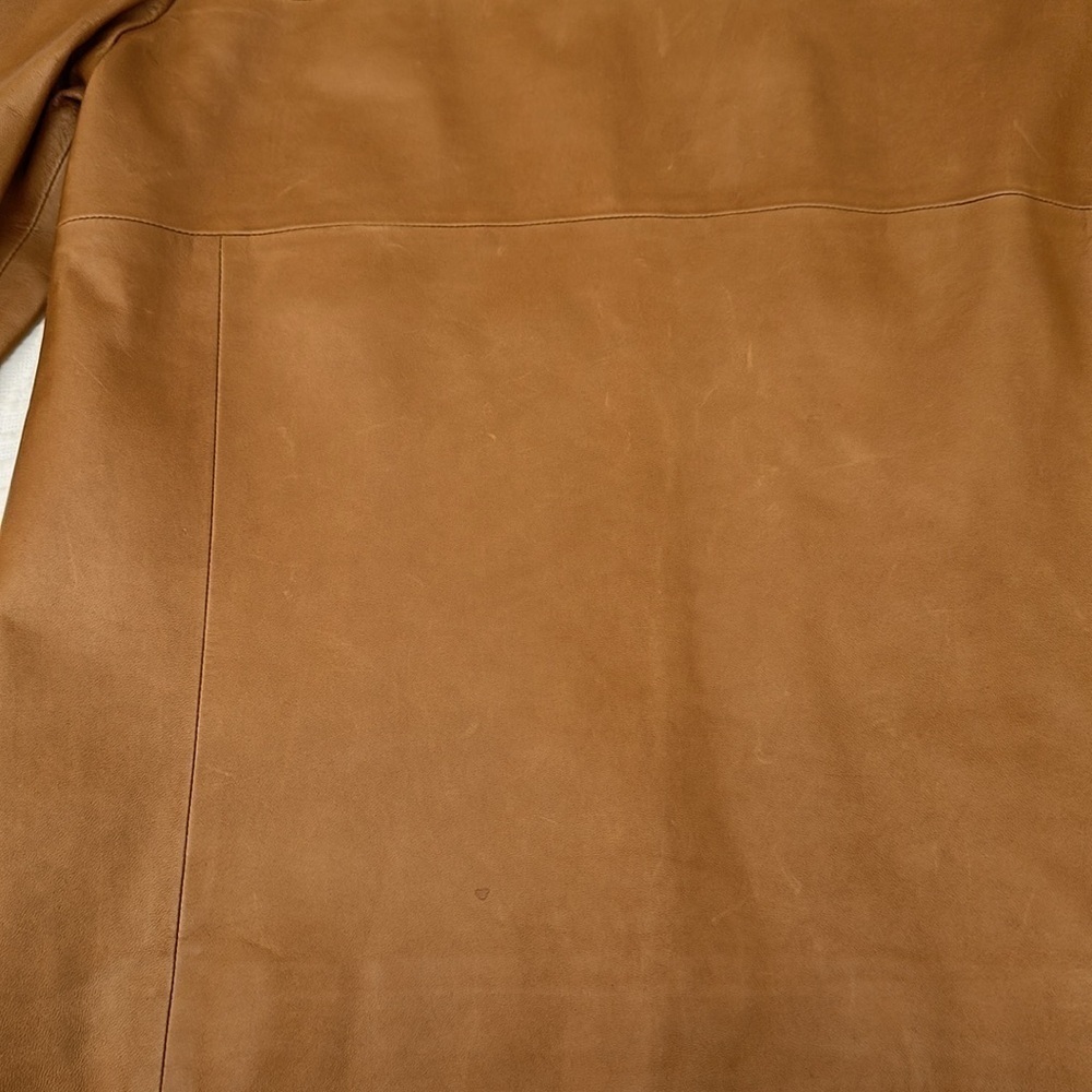 Gucci Leather Jacket with Gold Trim Size 38 - Picture 8 of 10